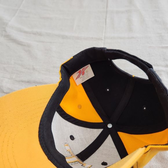Tennessee Vols Cap Hat Strap Back Black Yellow Logo Football Mens OSFA Wool - Picture 7 of 11